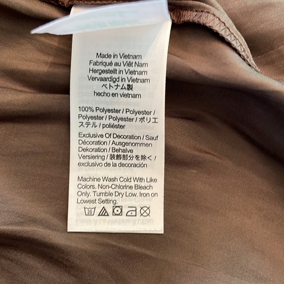 NWT J.Crew women’s ruffle neck drapery long sleeve top in dark brown size xs - Picture 11 of 11